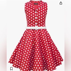 Kids Vintage Polka Dot ‘50s style dress
